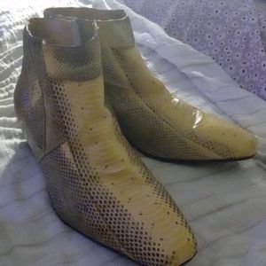 Snake skin boots